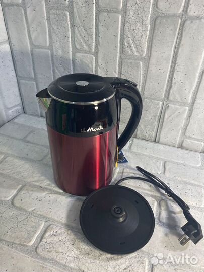Электрочайник il Monte EK-1801 Черный/Красный