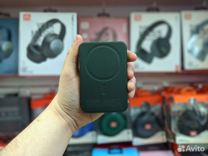 Power bank MagSafe 22.5w 10000 мА*ч (Зеленый)
