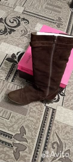 Сапоги женские натуральная замша 40 размер