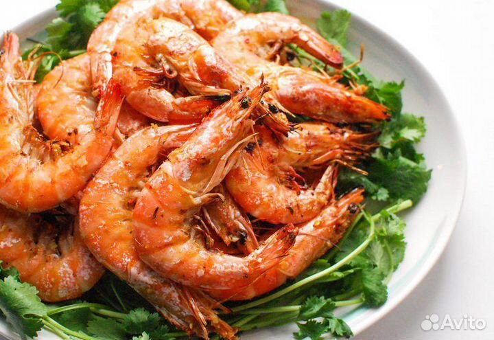 Креветки королевские vici без льда по 4кг с дост