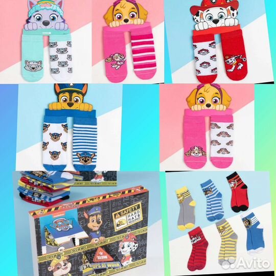 Колготки, носки щенячий патруль и др
