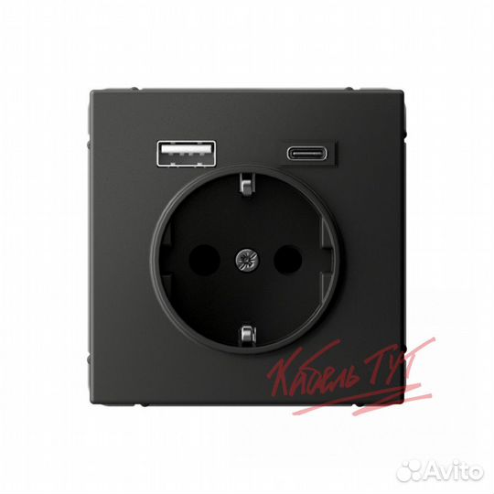 Artgallery розетка 16А с 2 USB A+C, 5В/2,4А/3,0А