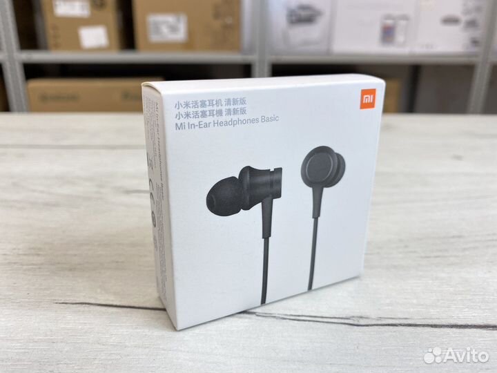 Гарнитура Xiaomi Mi In-Ear Basic, 3,5 мм, черная