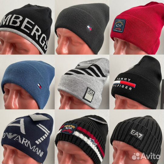 Шапки Paul Shark, Armani, Boss, Bikkembergs