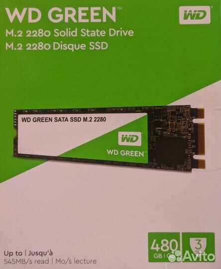 SSD M.2 Western Digital 480Gb wds480g2g0b