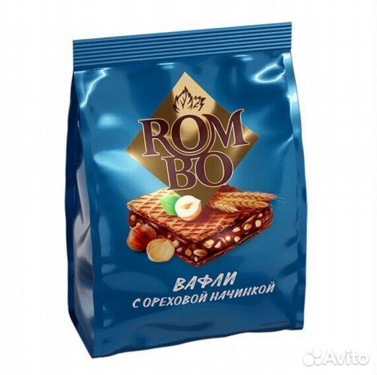 Опт - Вафли Rombo с ореховой начинкой 200г