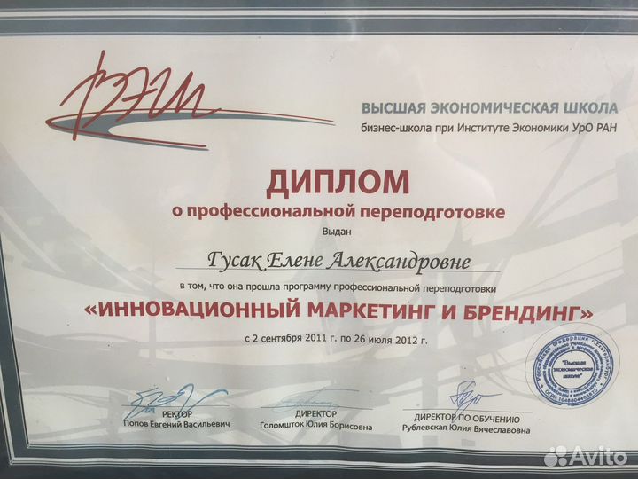 Маркетолог Стратег опыт20лет Маркетинг стратегия