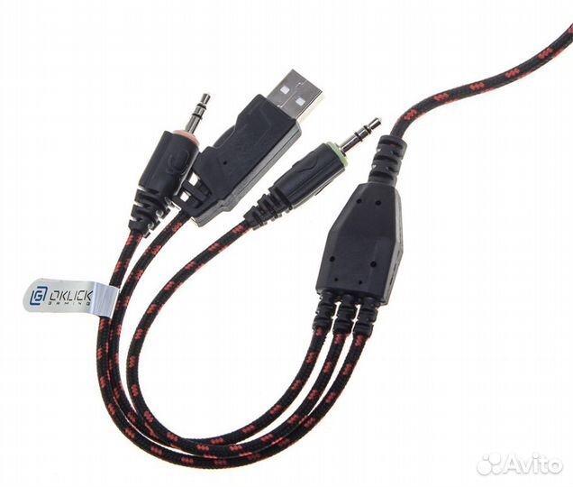 Проводная гарнитура Oklick HS-L500G черный