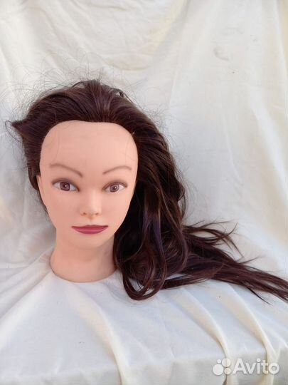 Голова манекен натуральные волосы