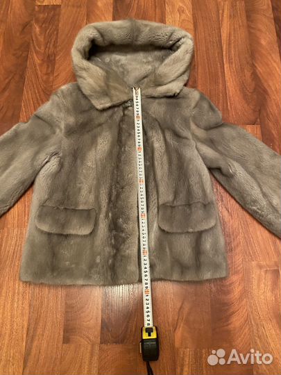 Шуба норковая автоледи с капюшоном 46-48