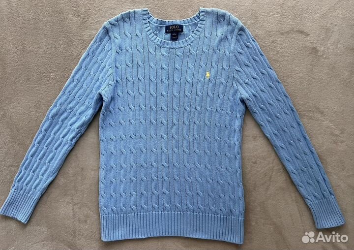 Cable-knit cotton sweater