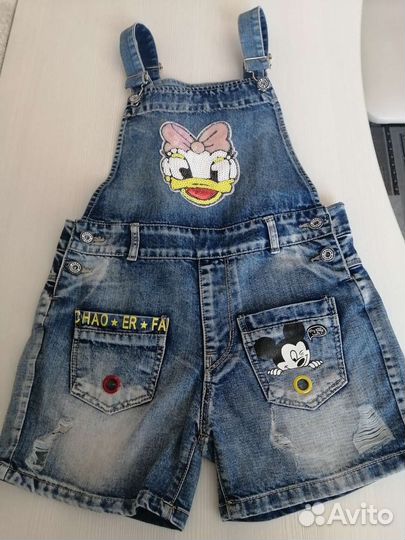 Джинсовый комбинезон для девочки