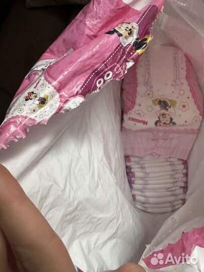 Подгузники huggies 4 для девочек 41шт