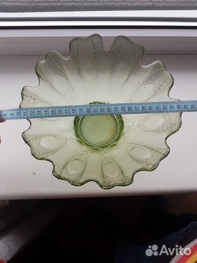 Ваза цветное стекло бу