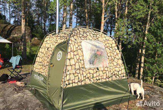 Походная баня Кайфандра К5 Мобиба рб-200 с печью