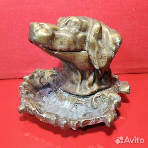 Чернильница «Голова собаки» СССР