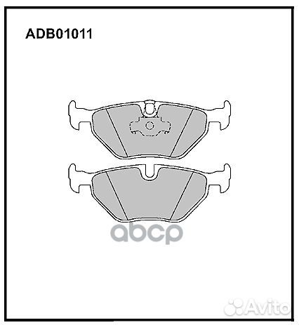 Колодки тормозные ADB01011 allied nippon