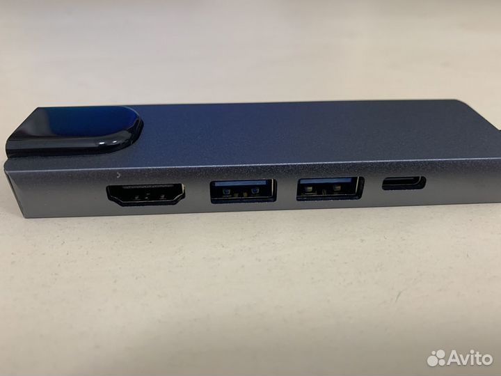 USB-концентратор с Type-C hdmi RJ-45 2xUSB 3.0