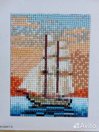 Алмазная мозаика море готовая