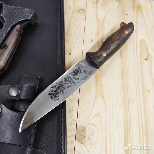 Набор шампуров в кожаном чехле «Лесник»