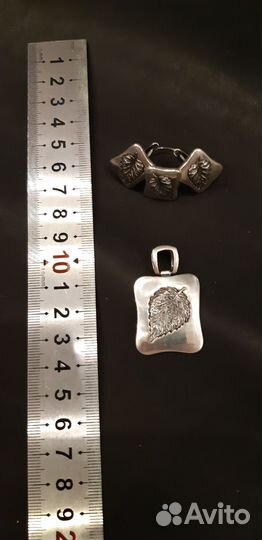 Серебро набор подвеска серьги кольцо винтаж СССР