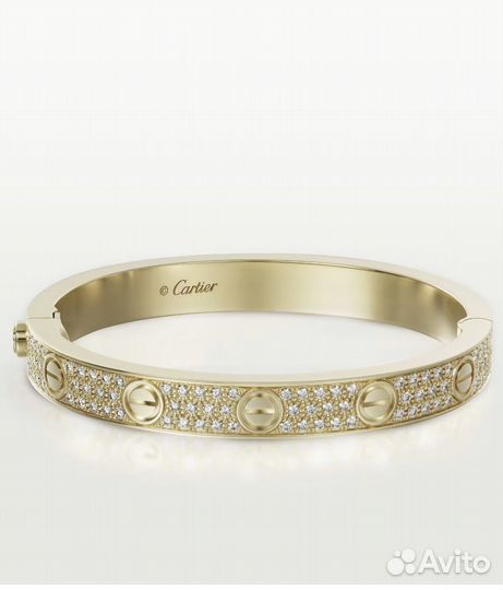 Браслет Cartier Love с бриллиантами