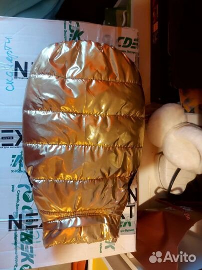 Пуховая жилетка для собаки