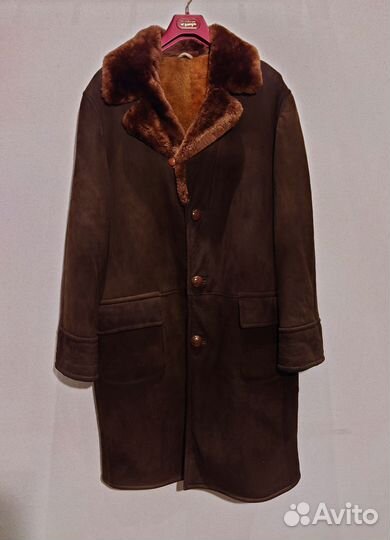 Дубленка натуральная мужская винтаж размер 52 54