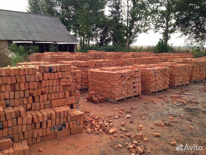 Кирпич красный бу