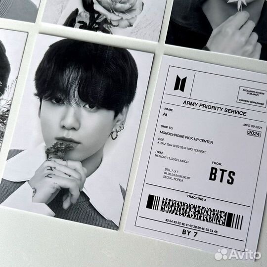 Сет открыток 'BTS POP-UP : monochrome'