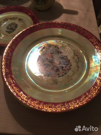 Подарок чайное трио фарфор ГДР 62/72г