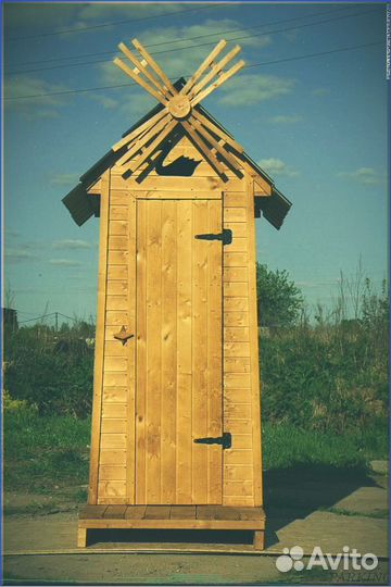 Дачный туалет с декором и установкой QPH