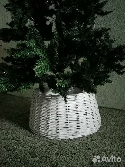 Плетёная юбочка для ёлки