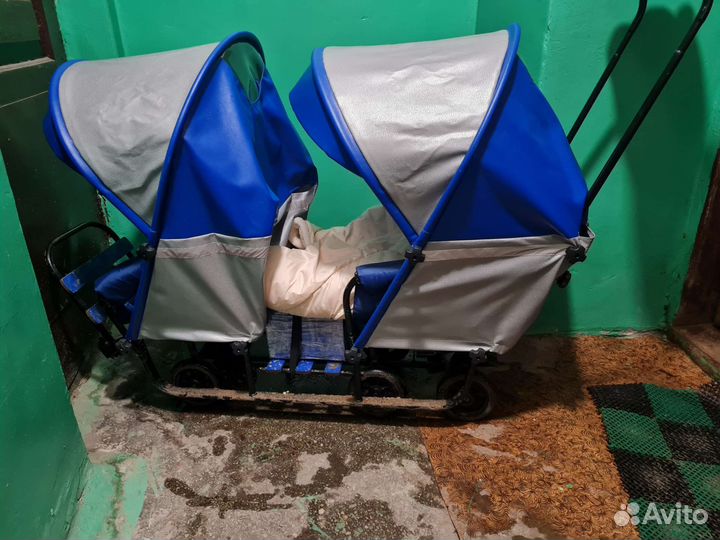 Санки коляска для двойни или погодок