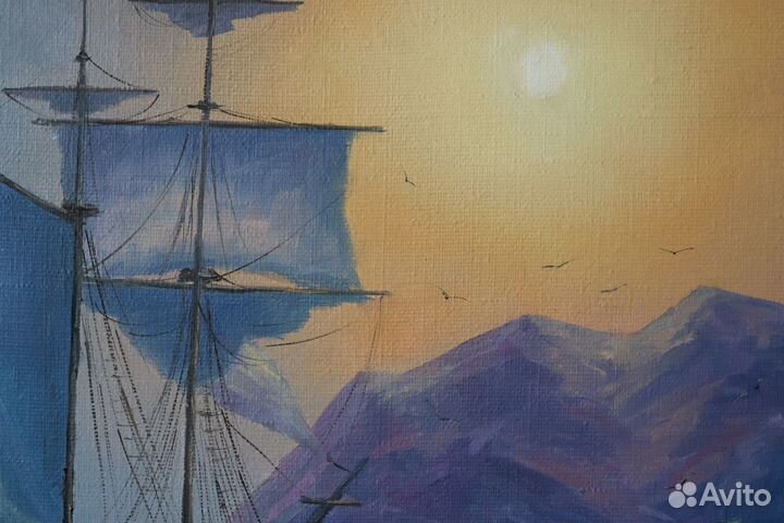 Картина маслом на холсте Море