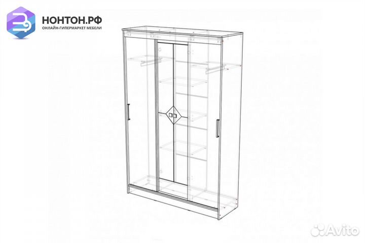 Шкаф-купе Агат венге / лоредо