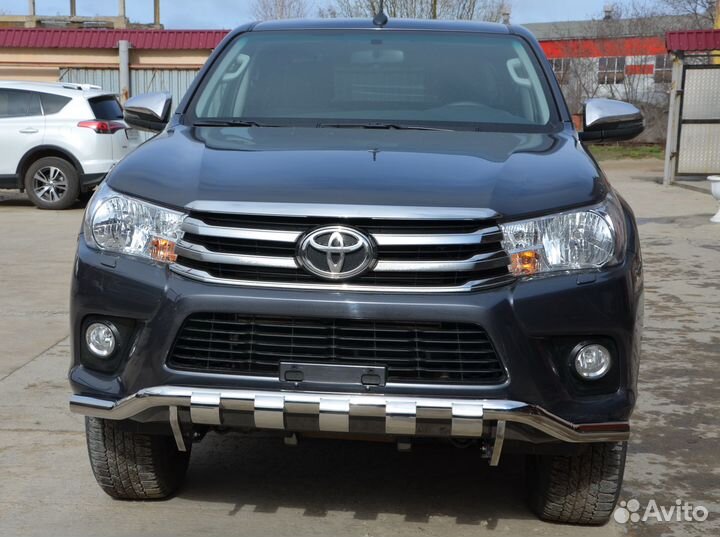 Защита переднего бампера Toyota Hilux волна G