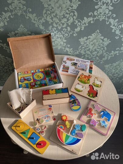 Развивающие деревянные игрушки