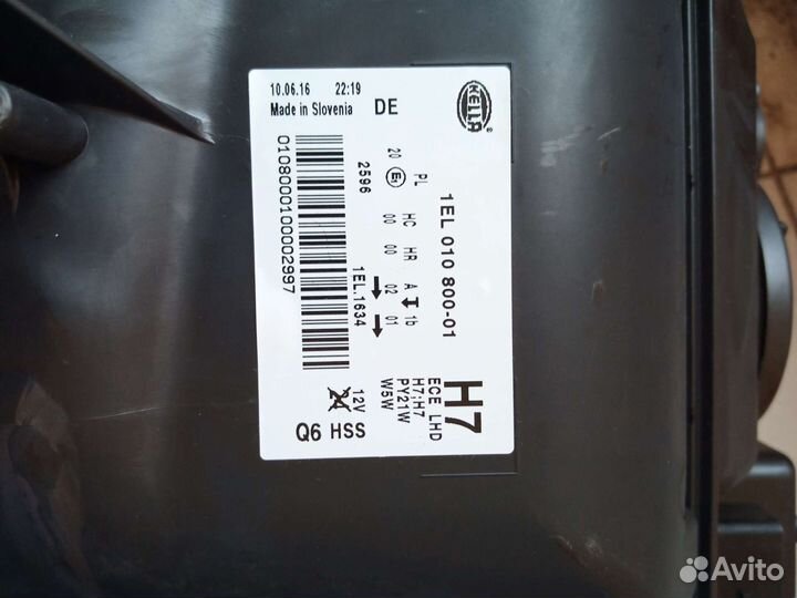 Фара левая галогеновые на Мерседес w212