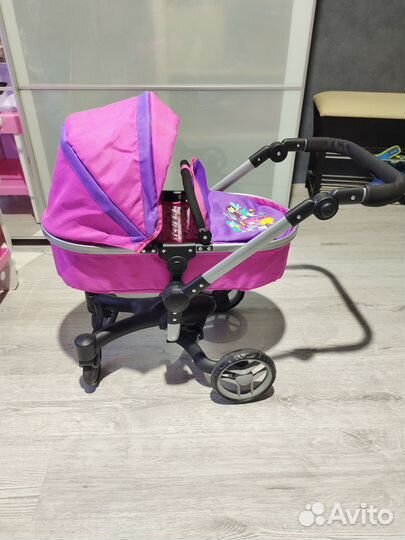 Коляска для кукол demi star 2 в 1