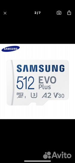 Карта памяти samsung micro SD 64/128 GB