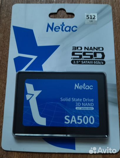 Новый, в упаковке, SSD накопитель Netac, 512 Гб