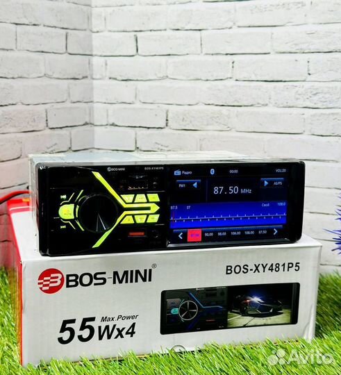 Магнитола Bos- mini 1 din с экраном BOS-XY481P5