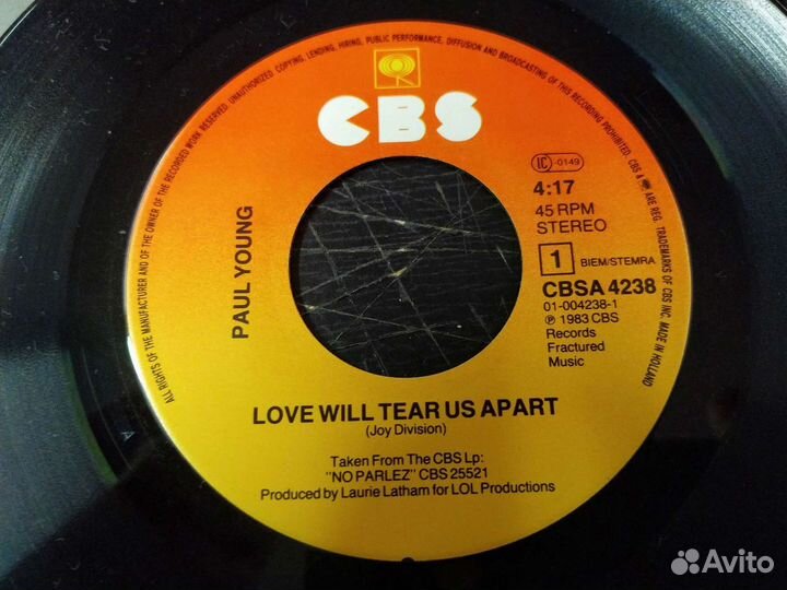 Paul Young винил синглы 1983 Германия