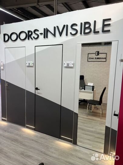 Скрытые межкомнатные двери