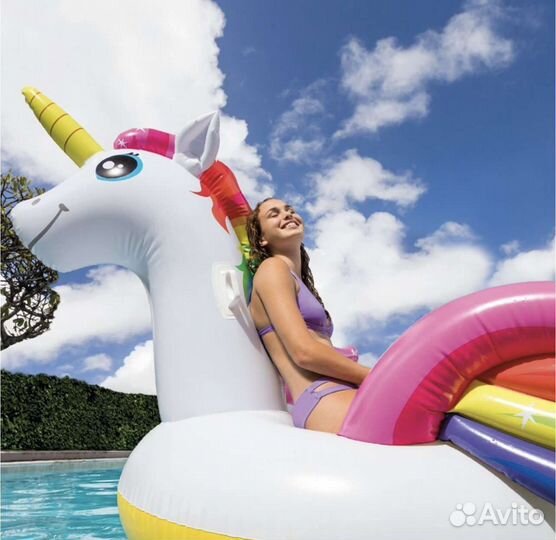 Надувной матрас единорог, новый