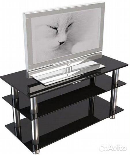 Стеклянная тумба под тв