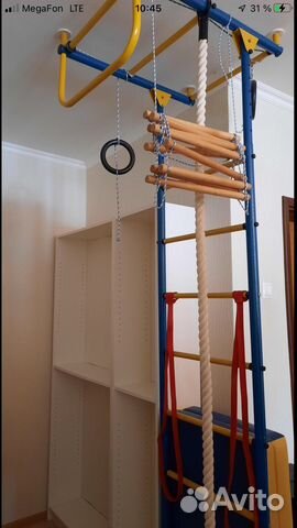 Шведская стенка с турником и брусьями бу