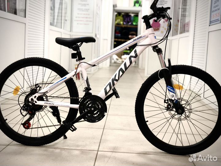 Горный велосипед скоростной Dkaln Белый 24
