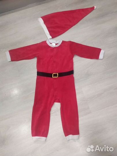 Новогодний костюм Санты для мальчика 92